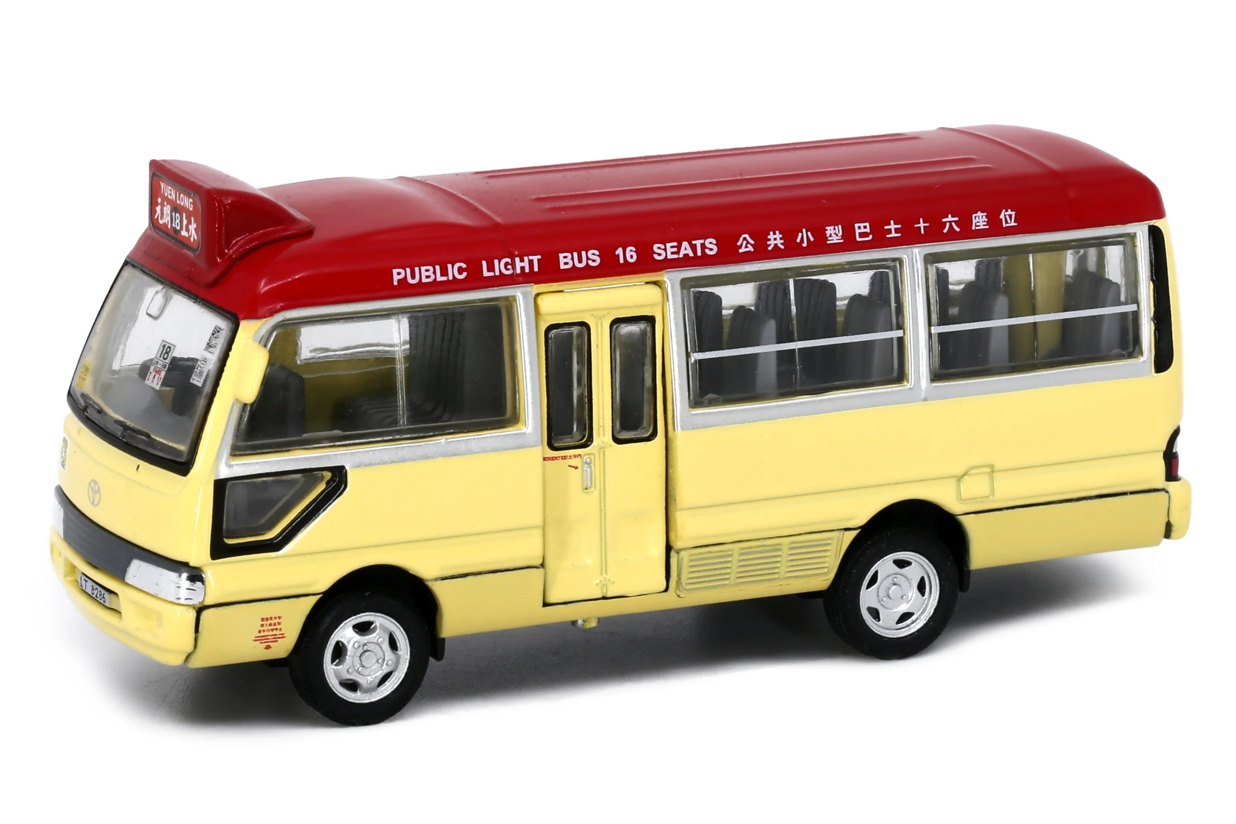 TINY 微影 1/76 08 Toyota Coaster Red Mini Bus (Yuen Long LT8286) ATC65497 - Image 2