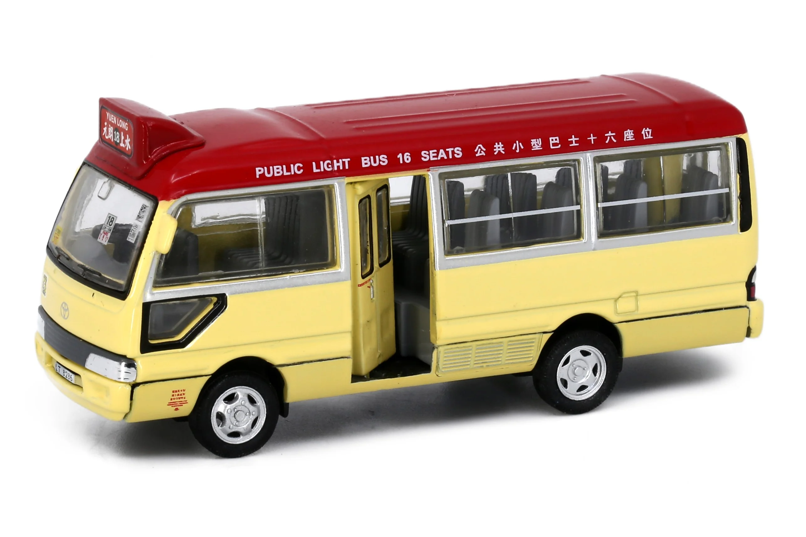 TINY 微影 1/76 08 Toyota Coaster Red Mini Bus (Yuen Long LT8286) ATC65497 - Image 3