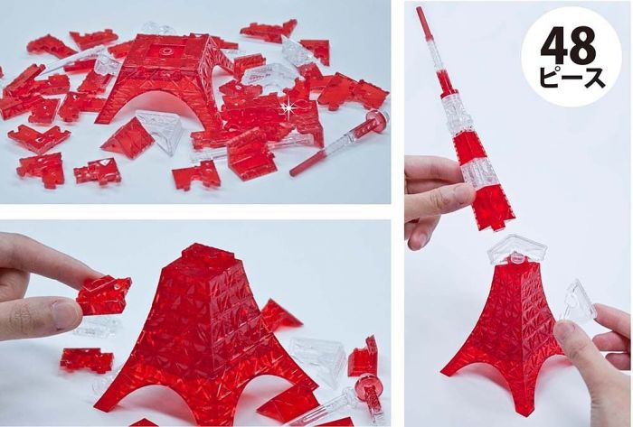 3D Jigsaw Puzzle Tokyo Tower 48 pcs 50192 - Image 3