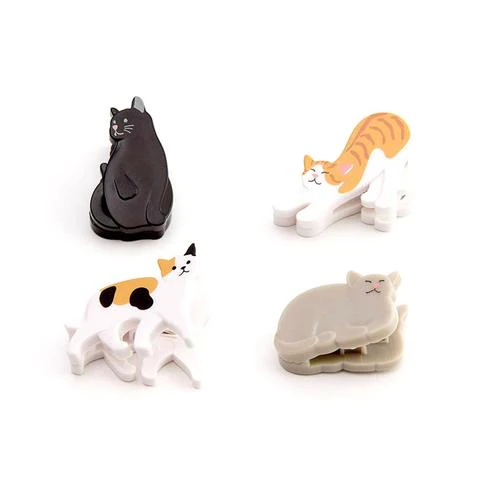 4pcs Midori Magnetic Clip Set - Cat - Image 2