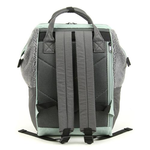 anello® Faux Fur Backpack Grey - Image 3