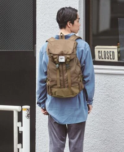 anello ®Japan Nylon WESTERN' IT Backpack - COYOTE  AT-28391 - Image 7