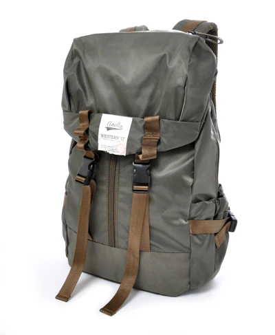 anello ®Japan Nylon WESTERN' IT Backpack - KHAKI  AT-28391 - Image 2