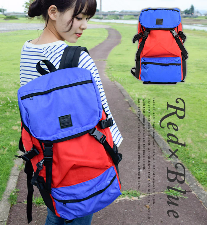 anello ®Japan RETRO OUTDOOR Backpack - Navy AH-B1901 - Image 6