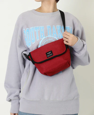 anello® Japan Heavyweight polyester canvas mini-mini messenger - Grey - Image 5