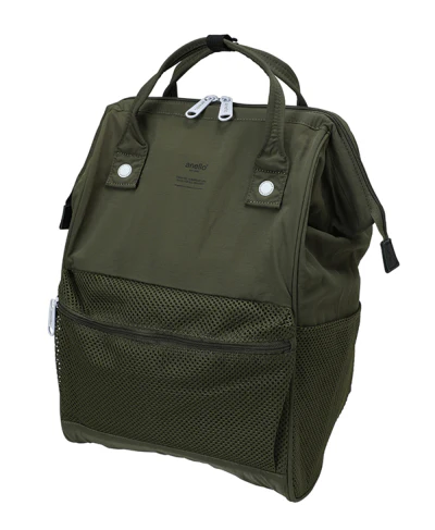 anello® Japan Mesh mouthpiece backpack Khaki - Image 3