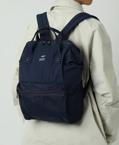 anello® Japan Mesh mouthpiece backpack Khaki - Image 4