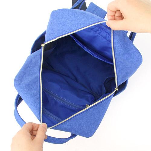 anello® Japan Square Backpack - Grey AT-C1221 - Image 4