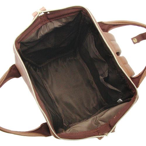 anello® Japan Synthetic Leather Mouthpiece Backpack - Brown AT-B1211 - Image 4