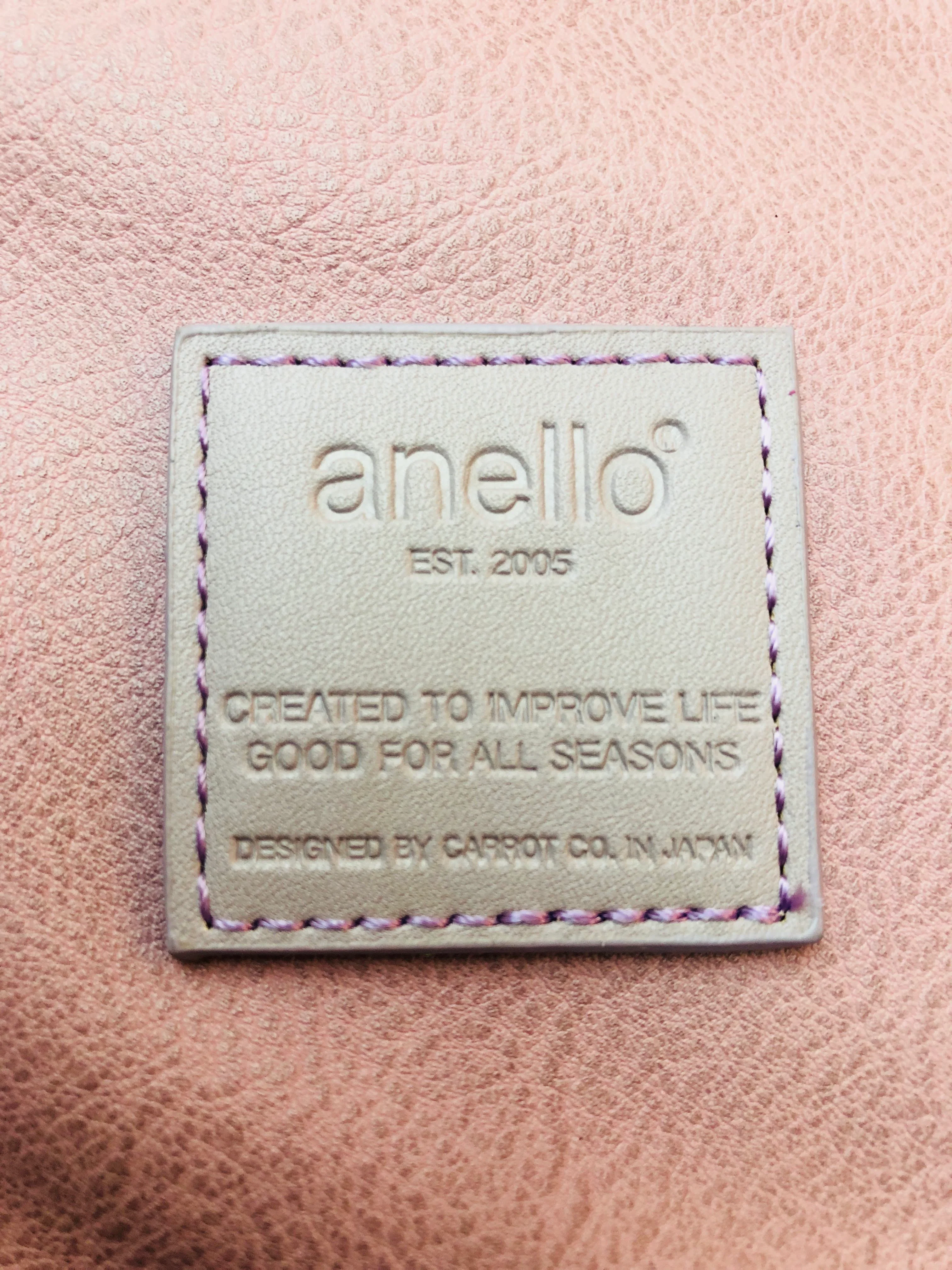 anello® Japan Synthetic Leather Mouthpiece Backpack - Lavender AT-B1211 - Image 3