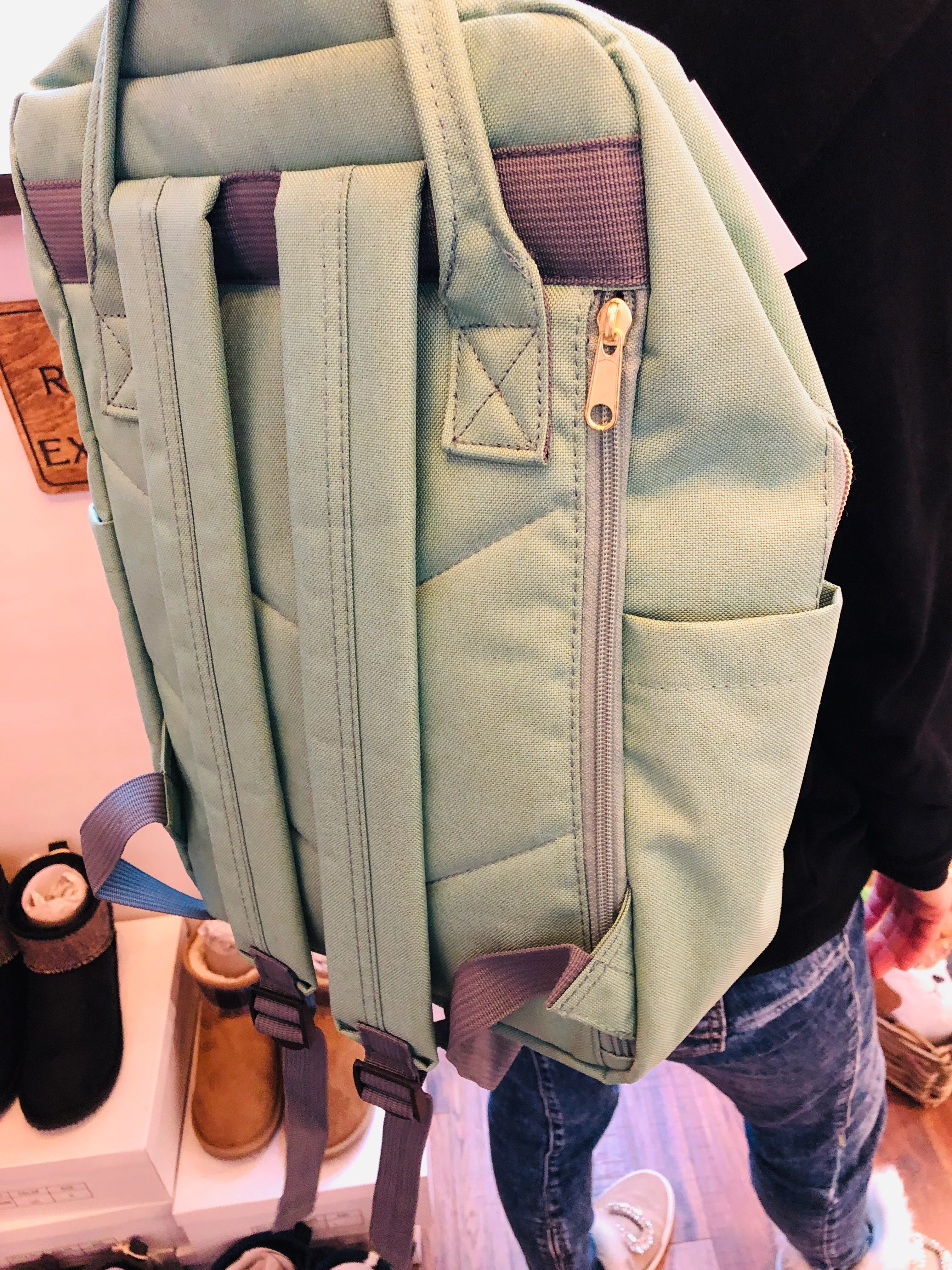 anello® Japan Square Rucksack - Mint Green - Image 6