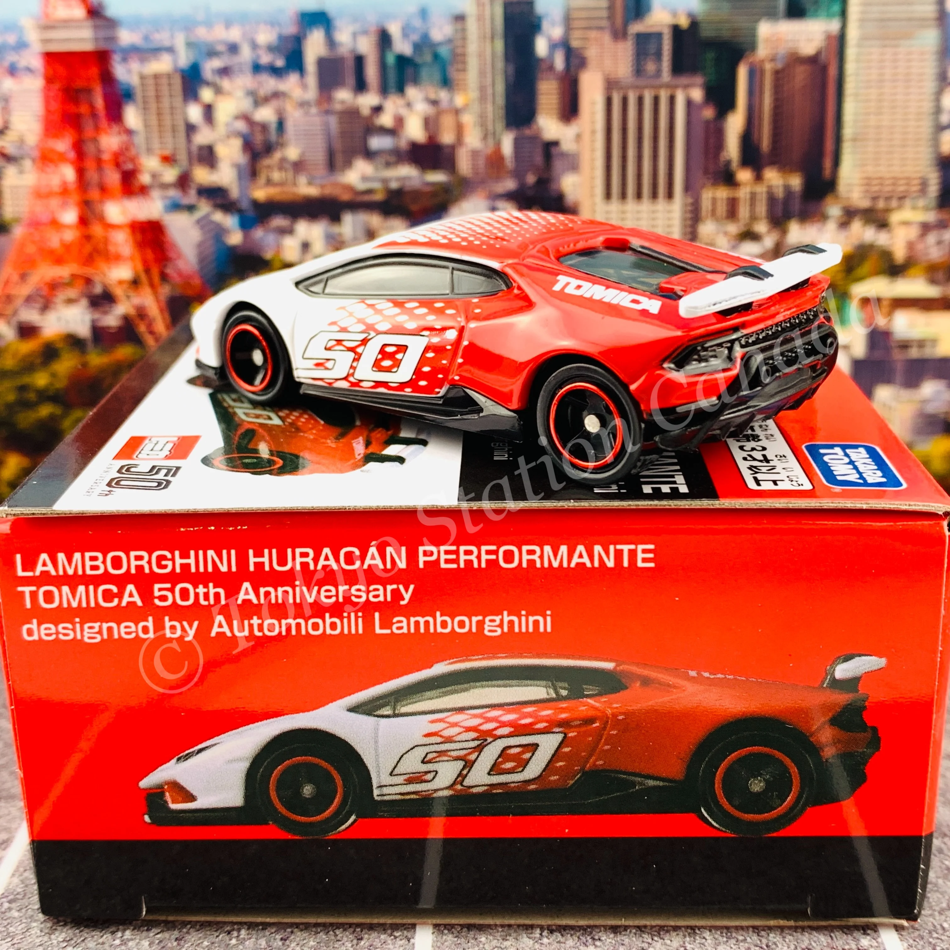 TOMICA Lamborghini Huracan Performante Tomica 50th Anniversary Designed by Automobili Lamborghini - Image 2