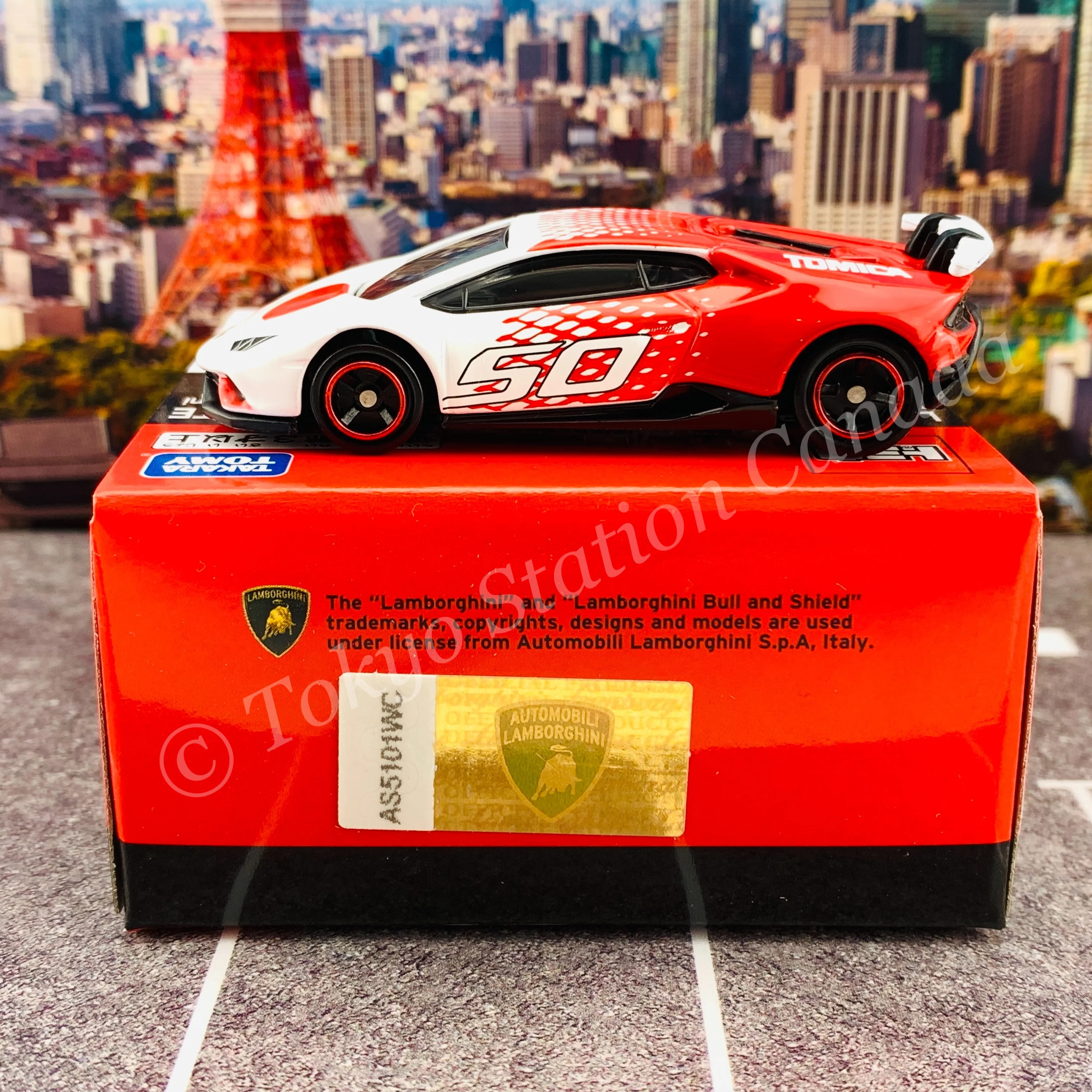 TOMICA Lamborghini Huracan Performante Tomica 50th Anniversary Designed by Automobili Lamborghini - Image 5