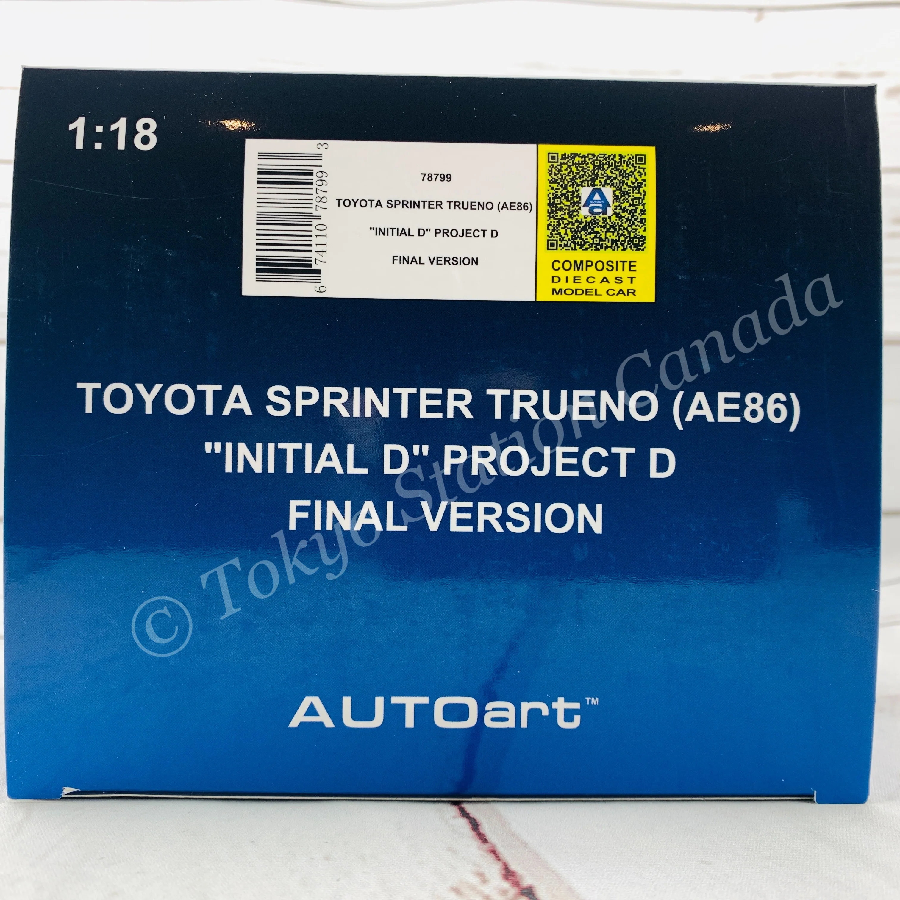AUTOart 1/18 Toyota Sprinter Trueno AE86 Initial D Project D Final Version 78799 - Image 8