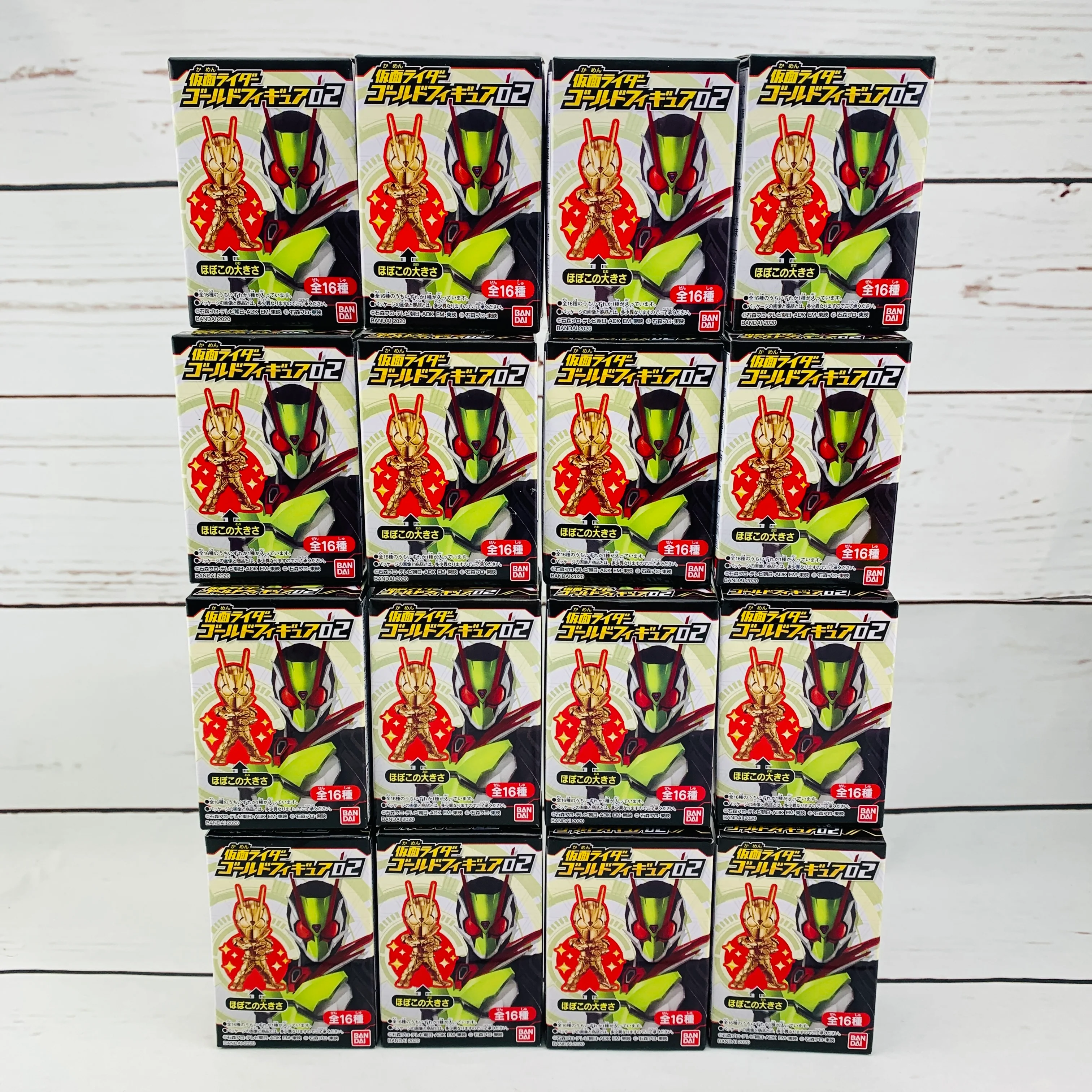 BANDAI Kamen Rider Gold Figure 02 Complete Set of 16 (Shokugan) - Image 4