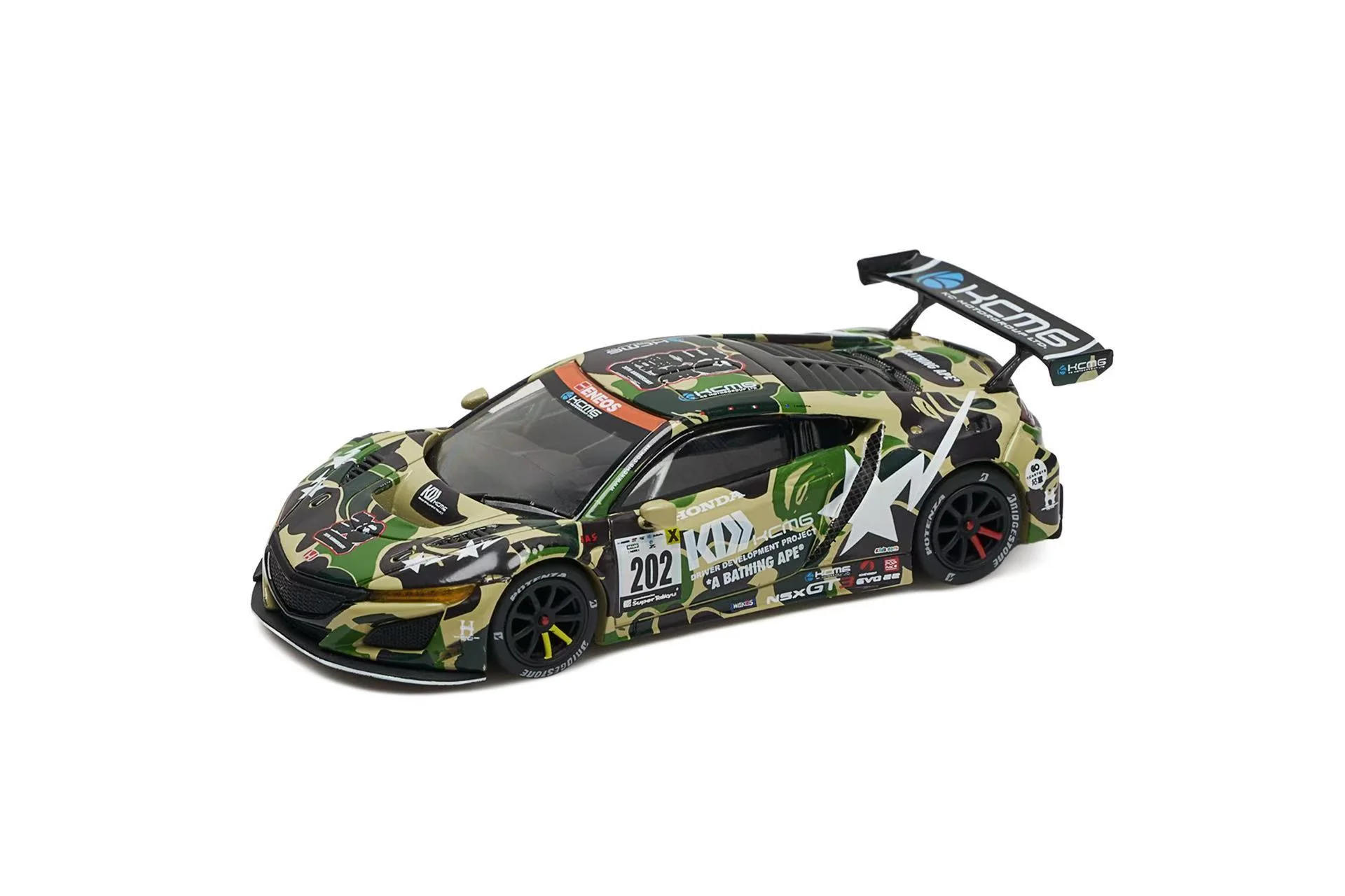 BAPE®︎ x POPRACE 1/64 HONDA NSX GT3 EVO22BAPE PR640027 - Image 2