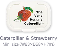 Bitatto ~ The Very Hungry Caterpillar Reusable Baby Wipes Lid - Caterpillar & Strawberry (Mini Size) - Image 4
