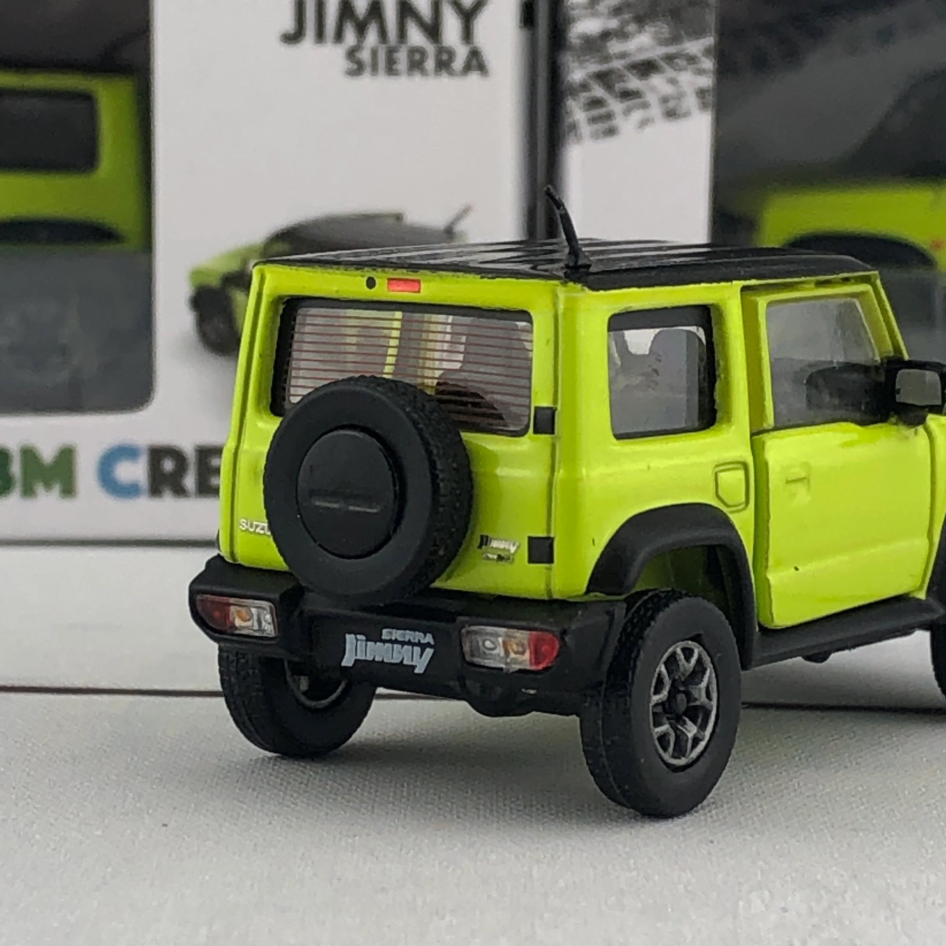 BM CREATIONS 1/64 Suzuki Jimny Sierra (JB74) RHD - Kinetic Yellow/Bluish Black Pearl 3 Top 64B0003 - Image 5