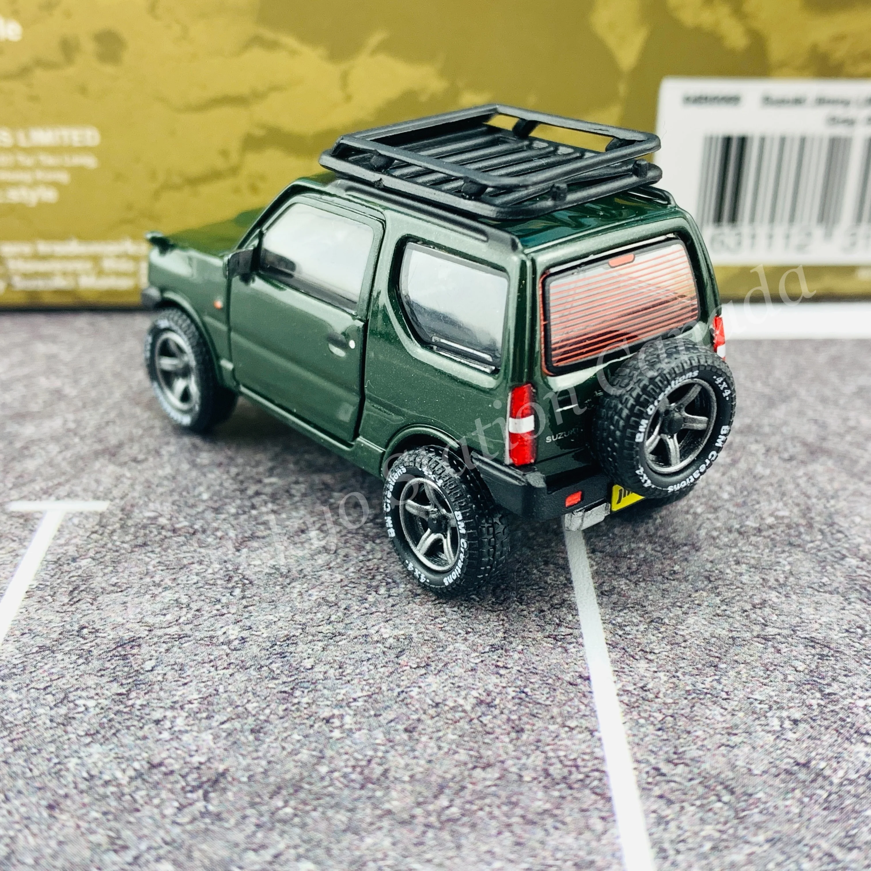 BM CREATIONS JUNIOR 1/64 Suzuki Jimny JB23 DARK GREEN RHD (With Offroad Package) 64B0068 - Image 7