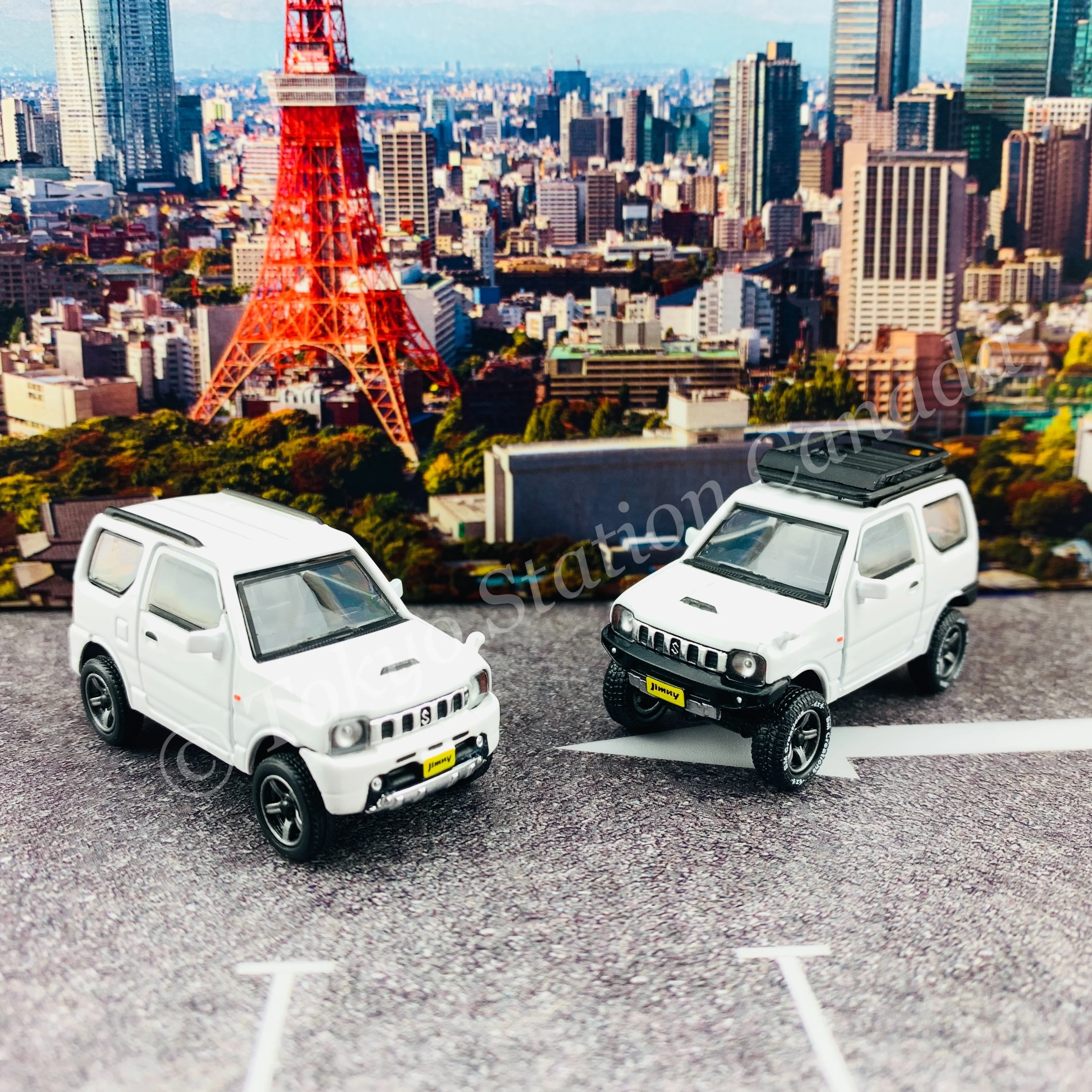 BM CREATIONS JUNIOR 1/64 Suzuki Jimny JB23 WHITE RHD (With Offroad Package) 64B0069 - Image 12