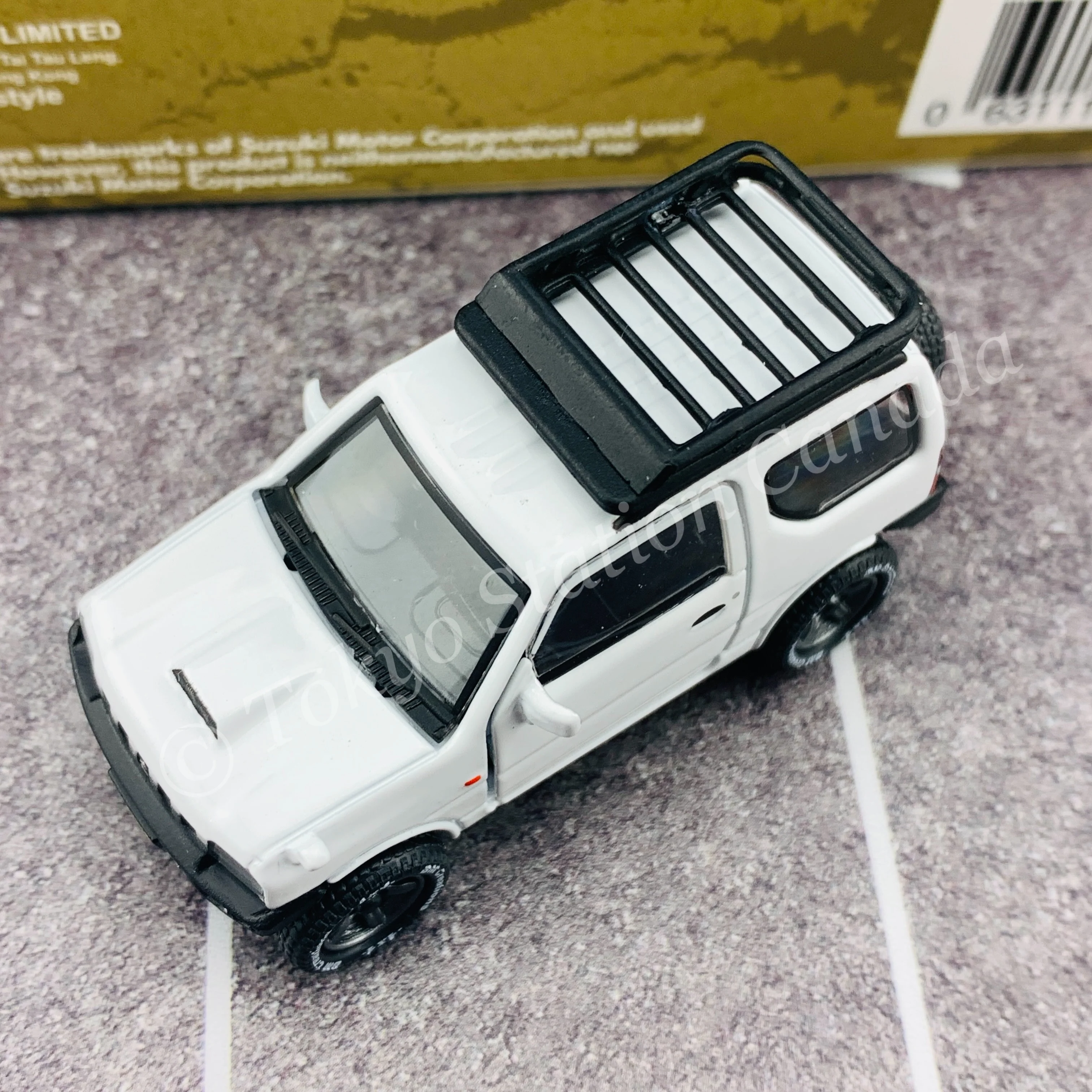 BM CREATIONS JUNIOR 1/64 Suzuki Jimny JB23 WHITE RHD (With Offroad Package) 64B0069 - Image 7