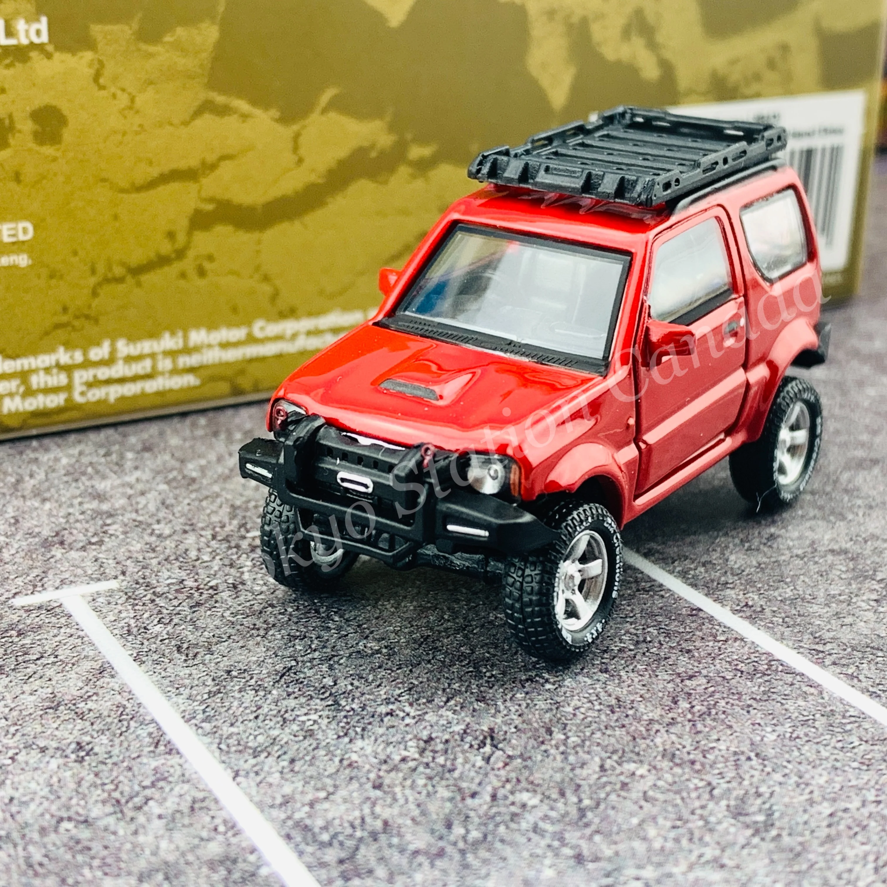BM CREATIONS JUNIOR 1/64 Suzuki Jimny JB43 RED RHD (With Offroad Package) 64B0052 - Image 7