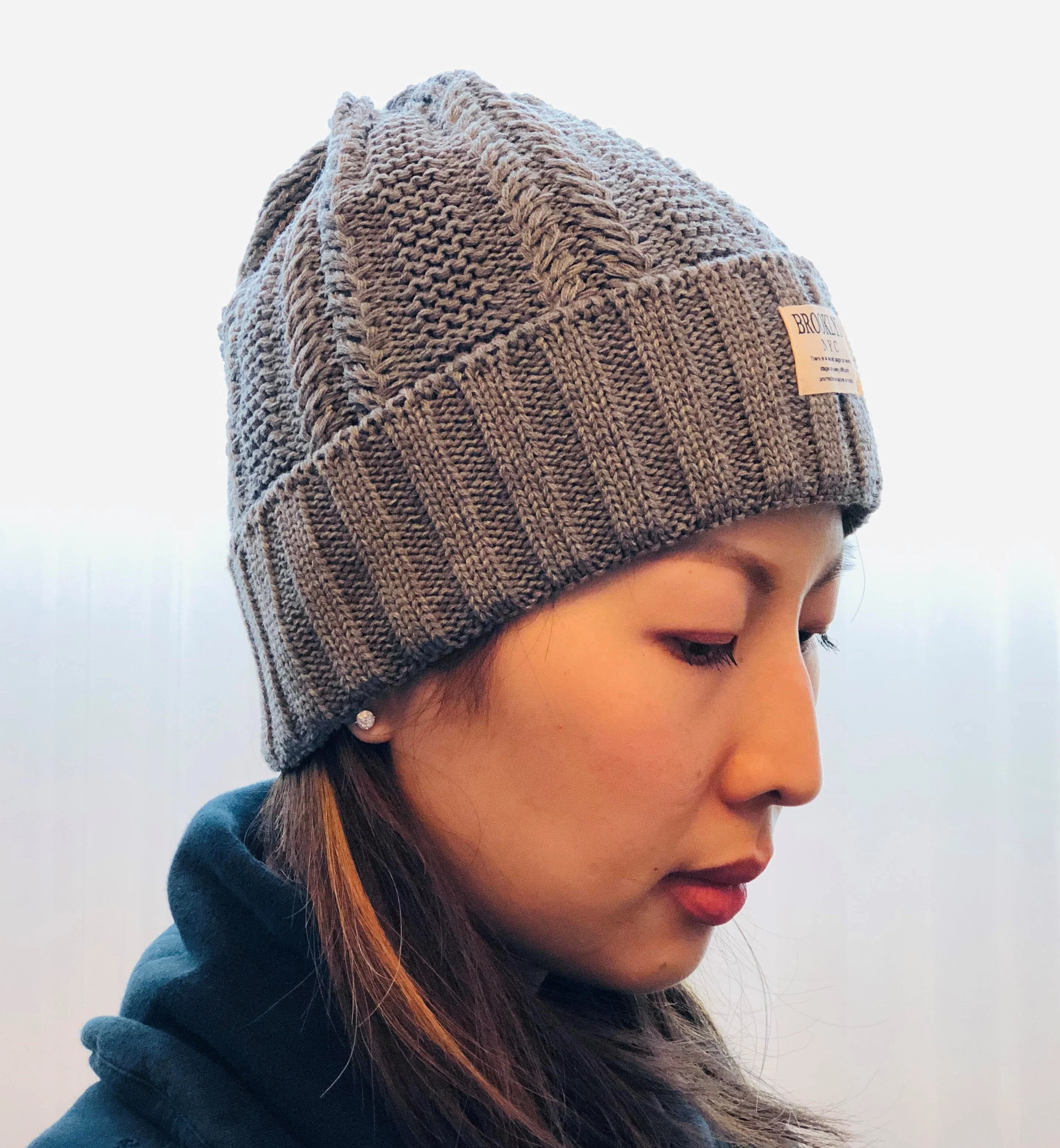 BROOKLYN NYC Beanie - Grey 2018-CR51015-GY - Image 2