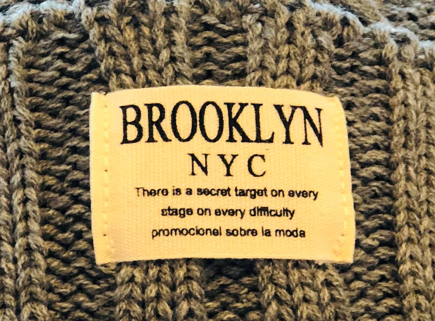 BROOKLYN NYC Beanie - Grey 2018-CR51015-GY - Image 3