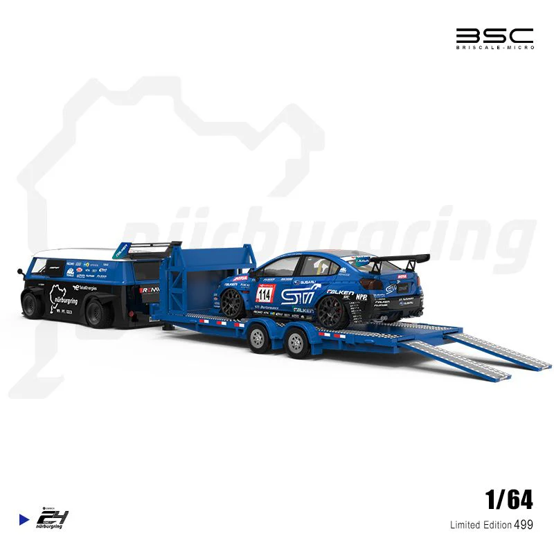 BSC 1/64 VW T1 + Subaru STi + Trailer Set BSC-F1 - Image 2
