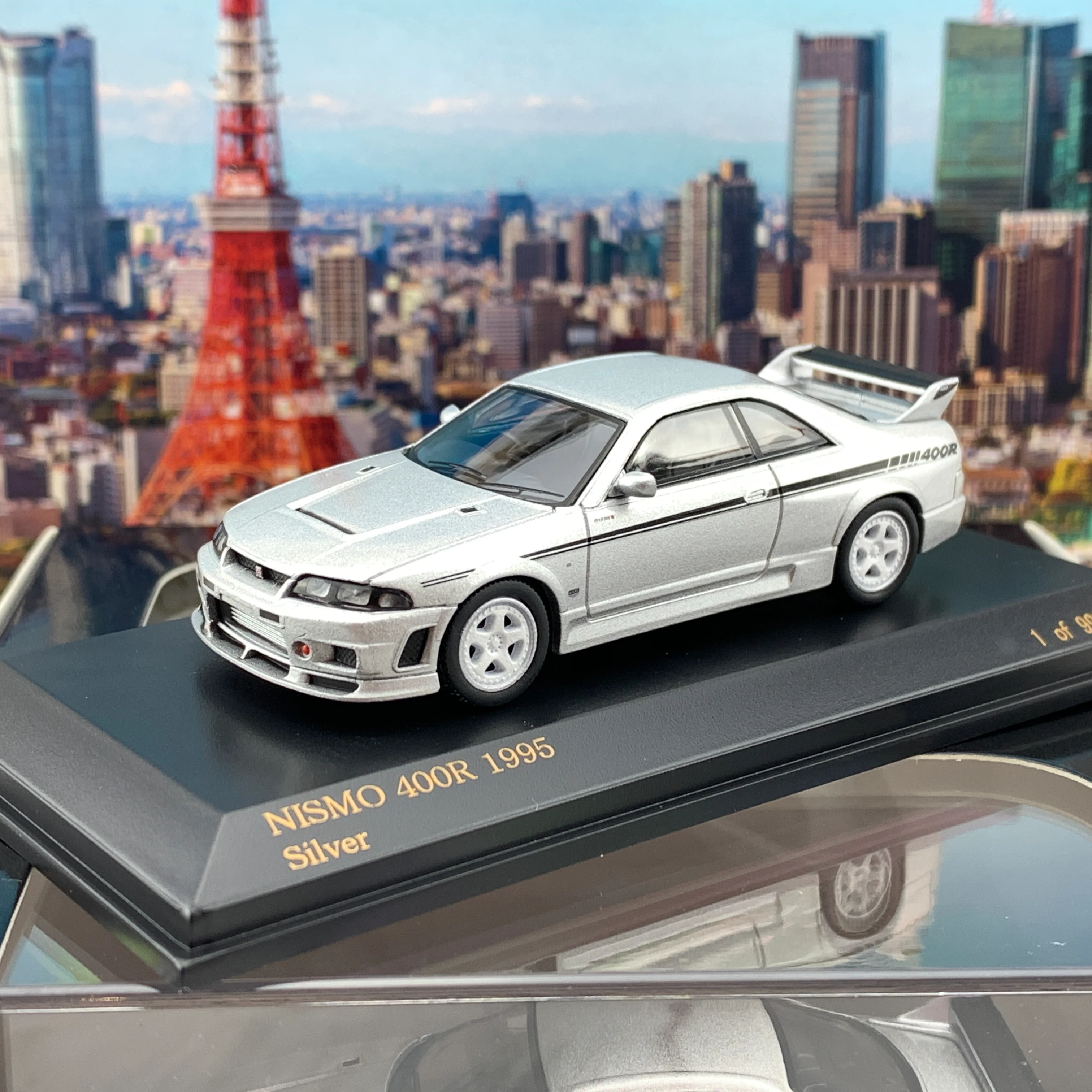 CAR-NEL 1/64 NISMO 400R 1995 Silver CN640013 - Image 2