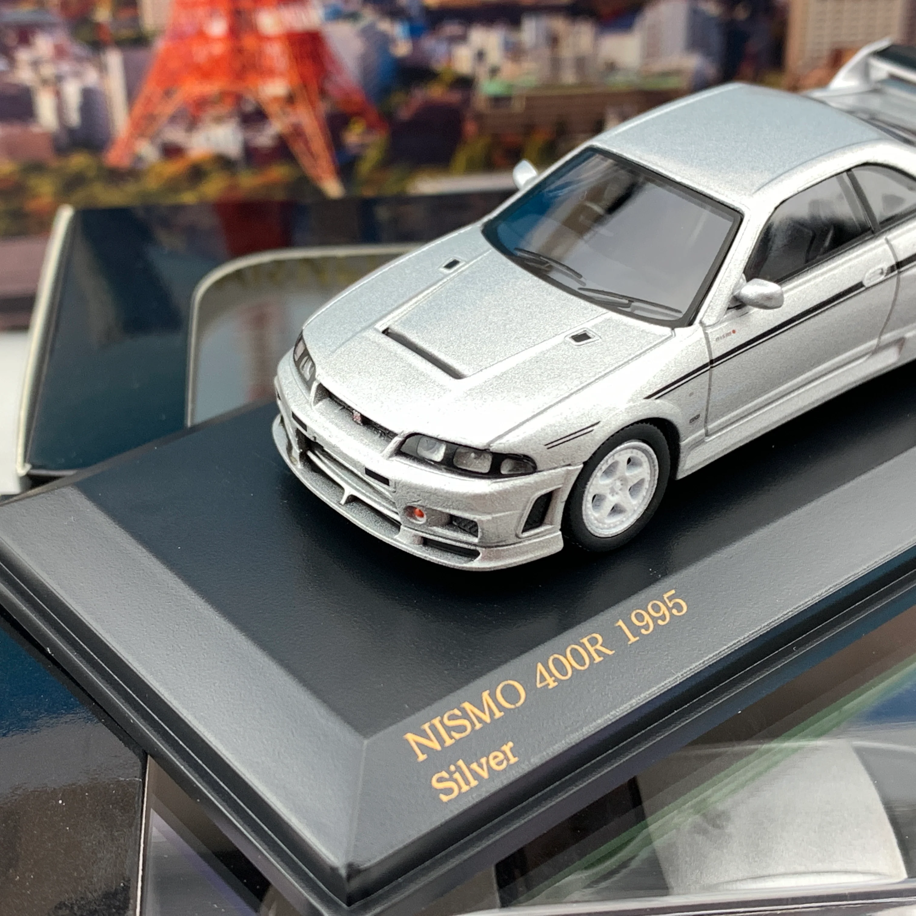 CAR-NEL 1/64 NISMO 400R 1995 Silver CN640013 - Image 3