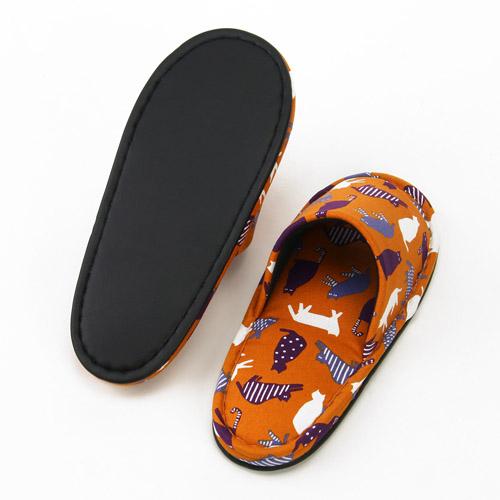 Cat Pattern Slipper - Orange - Image 2