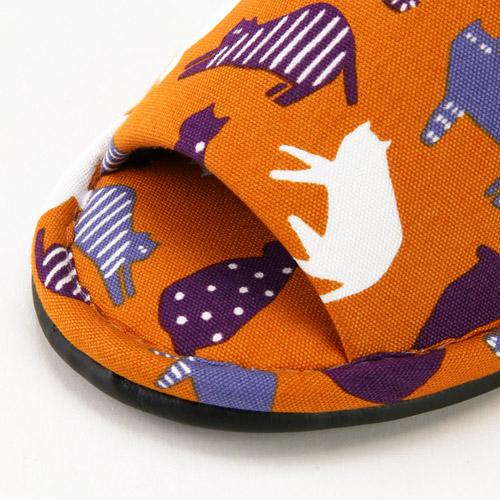 Cat Pattern Slipper - Orange - Image 3