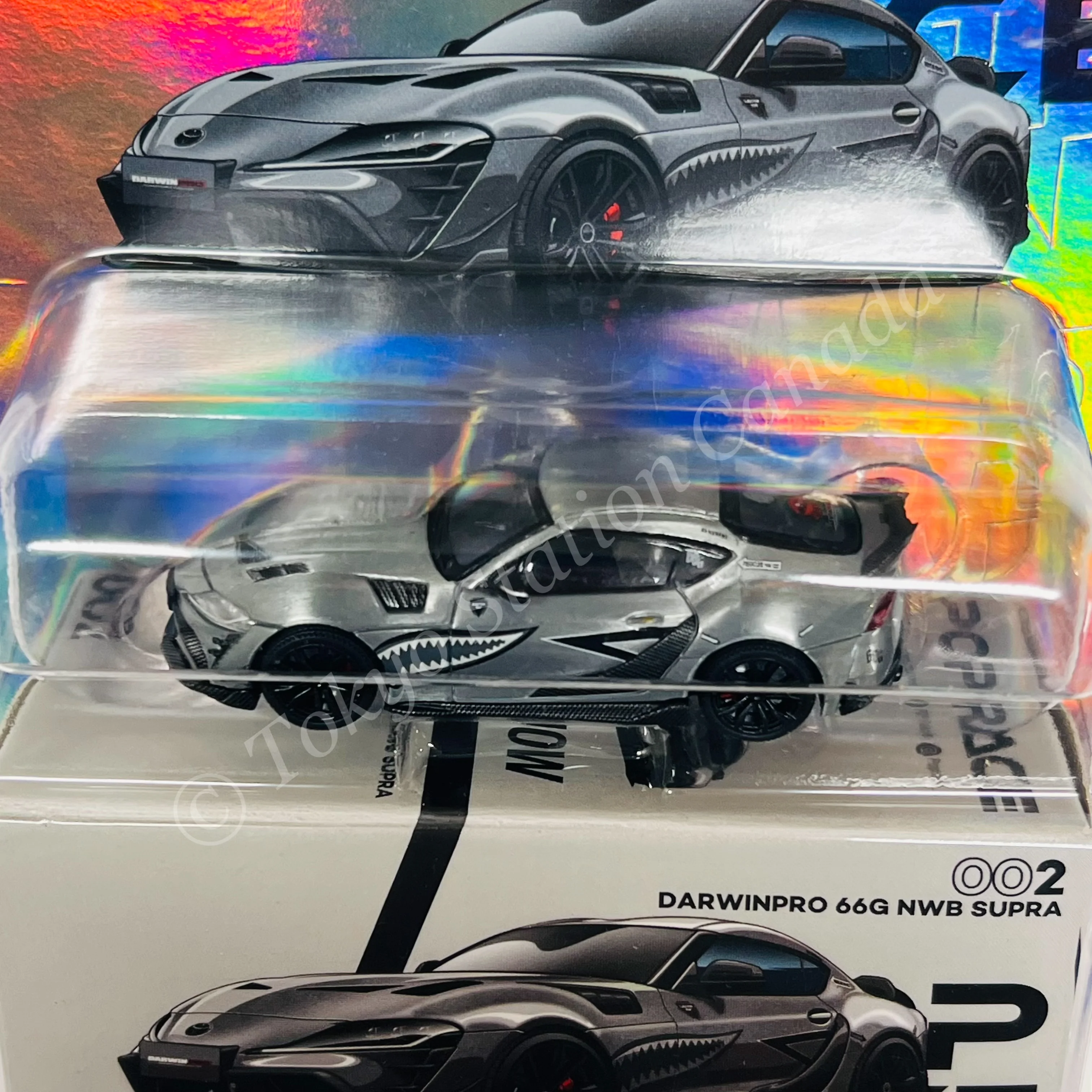 *CHASE CAR* POPRACE 1/64 Darwin Pro 66G NWB Supra A90 - Grey Metallic PR640098B PRE002 - Image 2