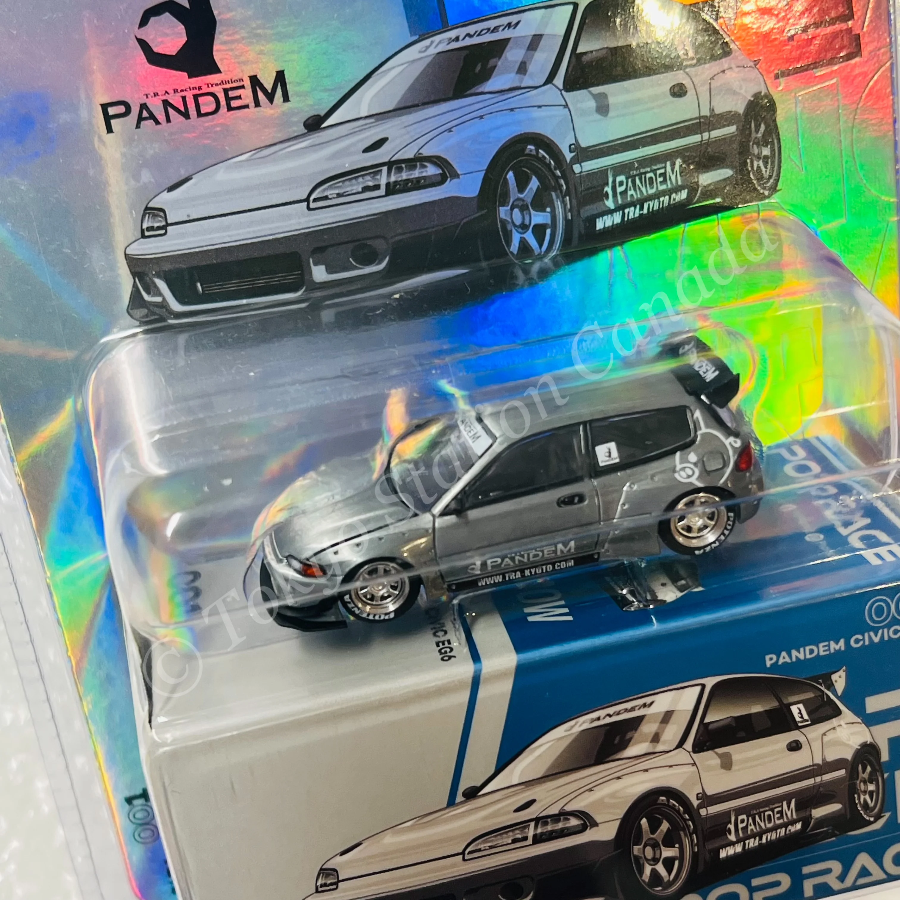 *CHASE CAR* POPRACE 1/64 PANDEM CIVIC EG6 v1.5 METALLIC BLUE (enigma Exclusive Edition) PRE001 - Image 2