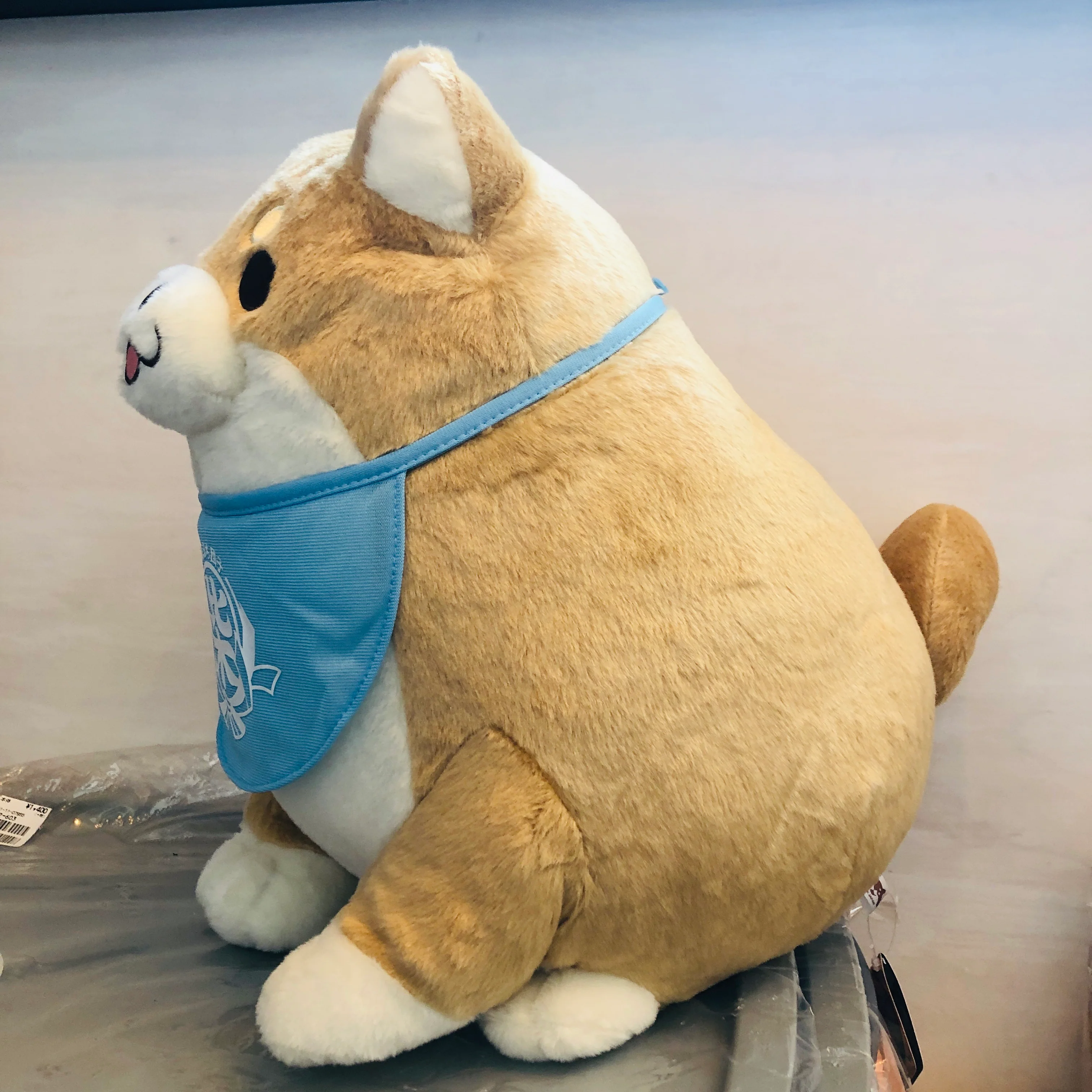 Chuken Mochi Shiba Plush Toy by SK Japan 13757 Beige - Image 3