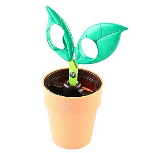 COCONE Japan Flower Scissors with Stationery Stand and Tray - Green - Image 3