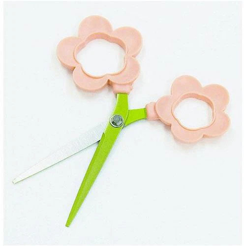 COCONE Japan Flower Scissors with Stationery Stand and Tray - Purple - Image 4