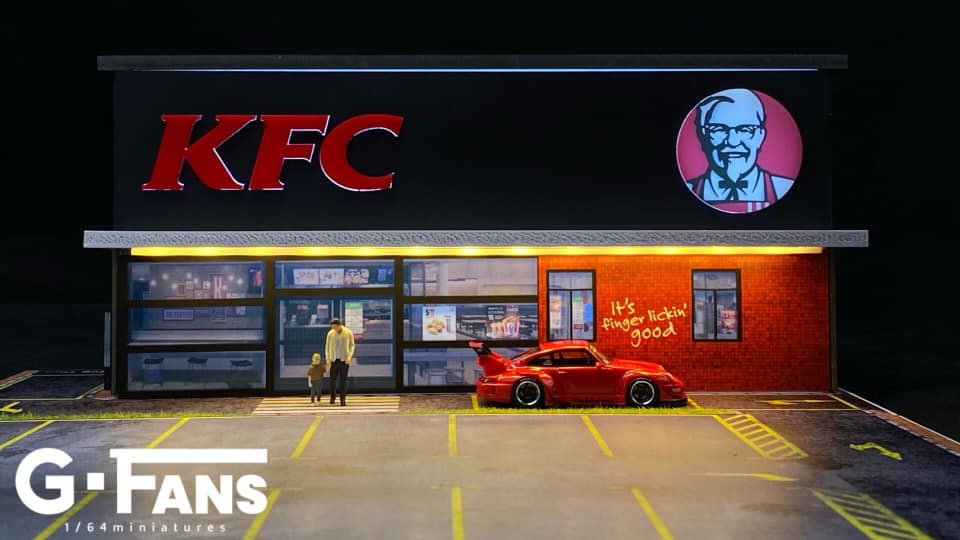 G-FANS 1/64 Diorama with LED Light KFC 710014 - Image 2