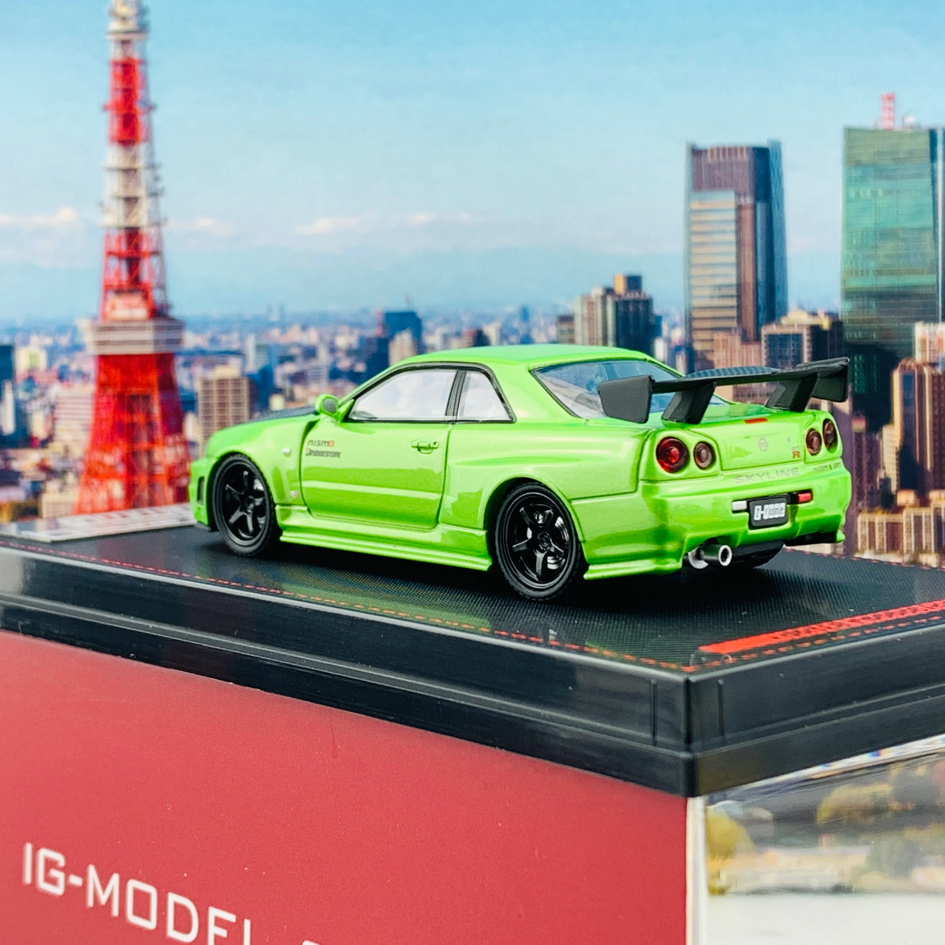 Ignition Model 1/64 Nismo R34 GTR Z-tune Green Metallic IG2126 - Image 4