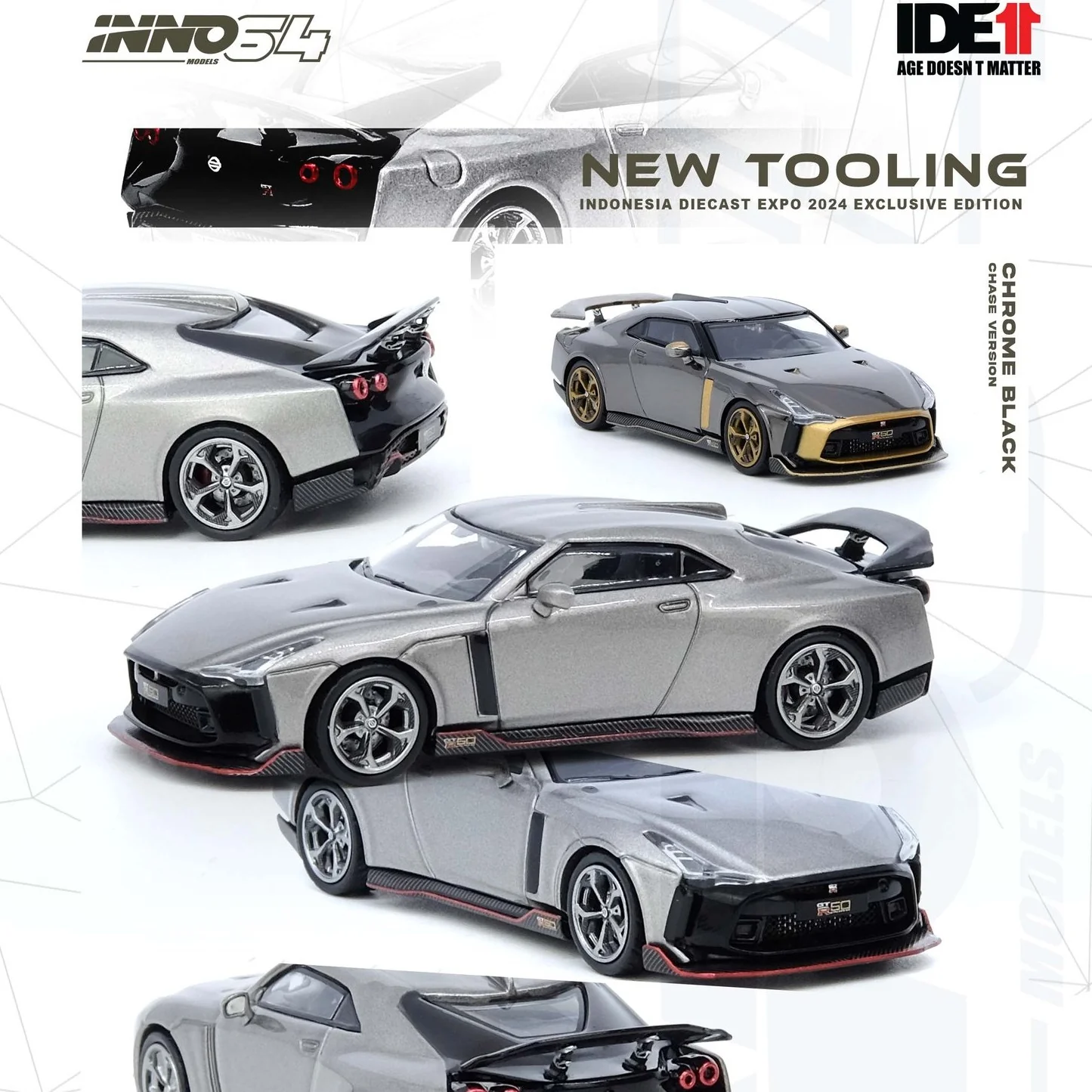 INNO64 1/64 NISSAN GT-R50 By Italdesign Indonesia Diecast Expo 2024 Exclusive Edition - Image 2