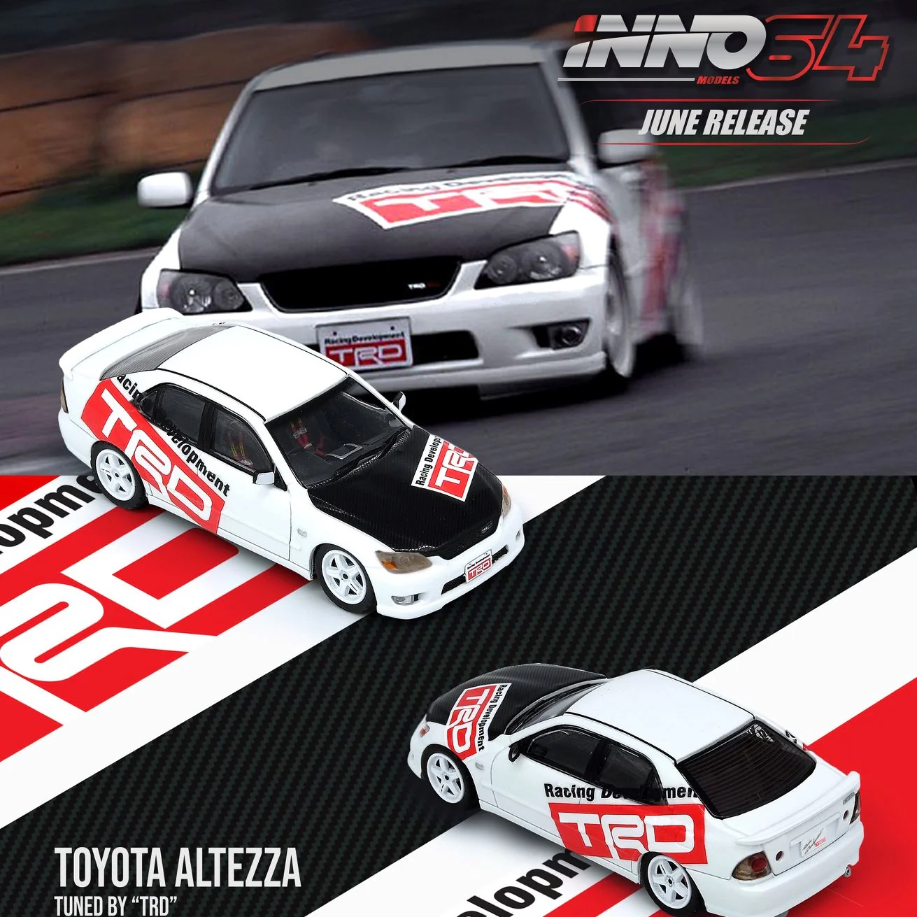 INNO64 1/64 Toyota Altezza Tuned by TRD IN64-RS200-TRD - Image 6