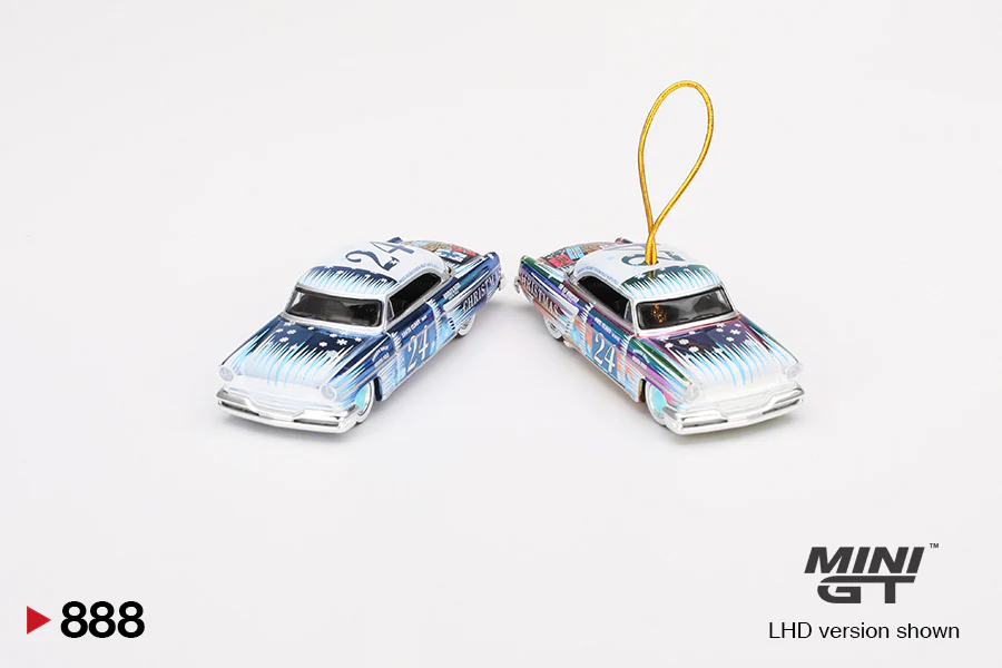 MINI GT 1/64 Lincoln Capri Christmas Hot Rod by Tim Sadchikov 2024 Christmas Edition MGT00888-L - Image 3