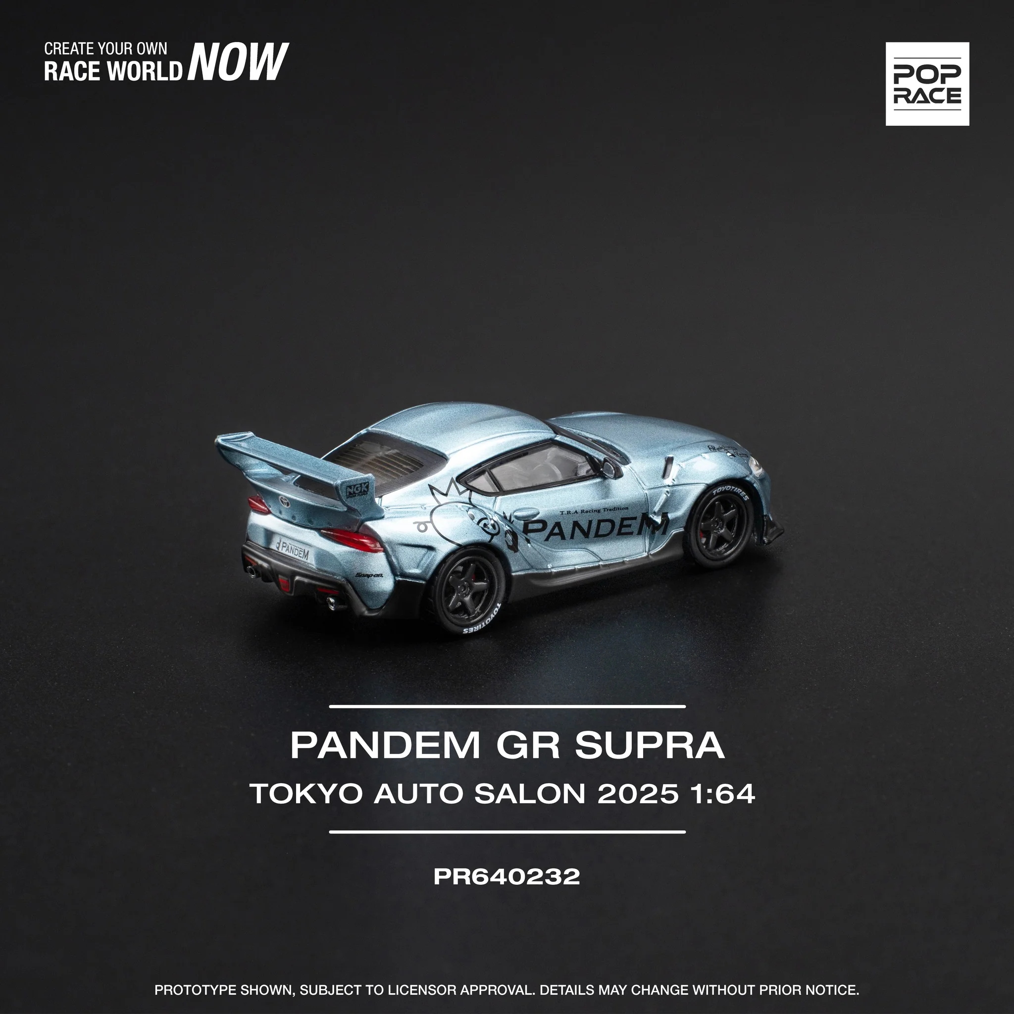 POPRACE 1/64 Pandem GR Supra TOKYO AUTO SALON 2025 Exclusive Edition PR640232 - Image 2