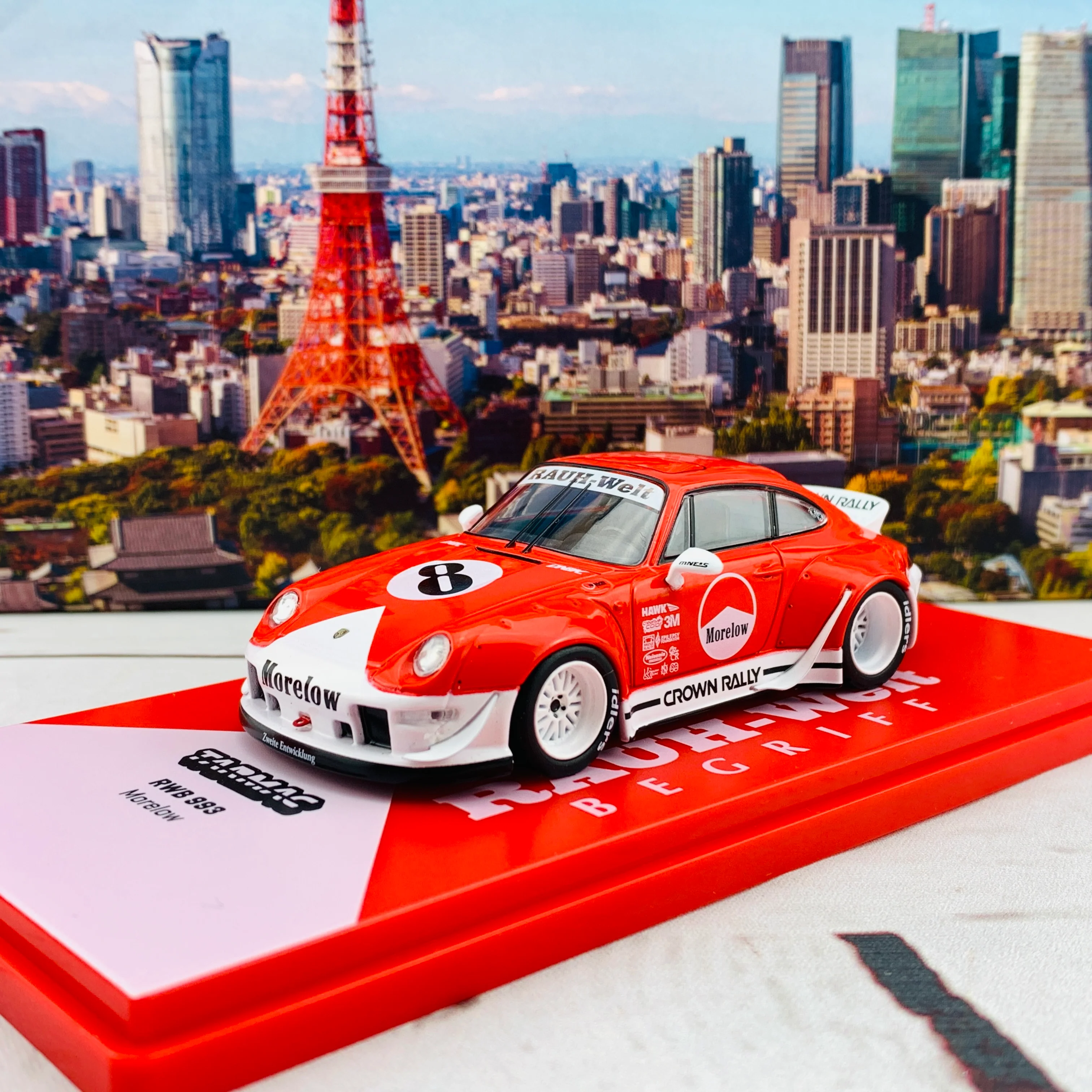 Tarmac Works 1/43 RWB 993 Morelow - MiniCar Fest Hong Kong Special Edition - HOBBY43 T43-014-ML - Image 2