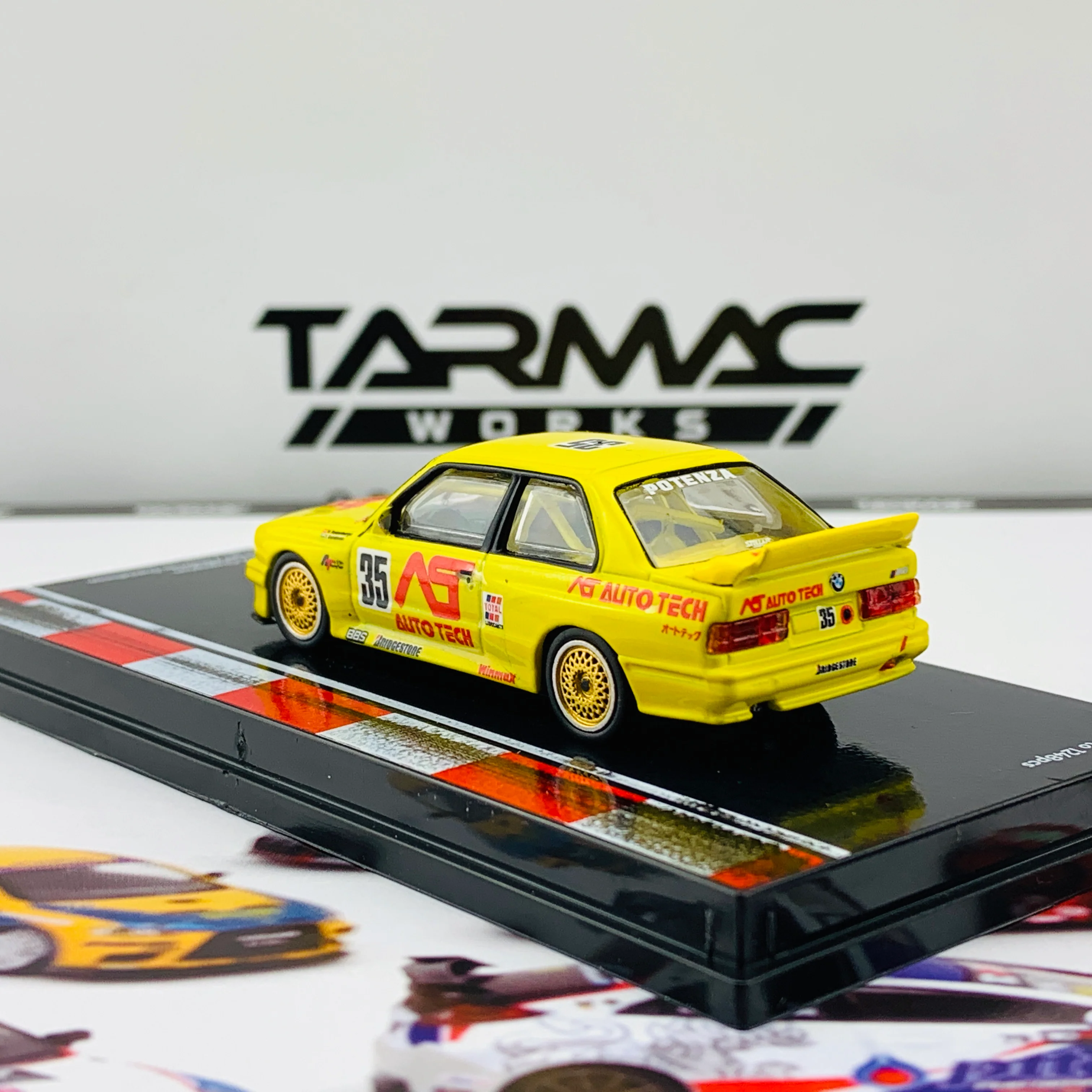Tarmac Works 1/64 BMW M3 E30 JTCC 1991 Division 2 Champion - Japan Special Edition T64-009-91JCTCC35 - Image 3
