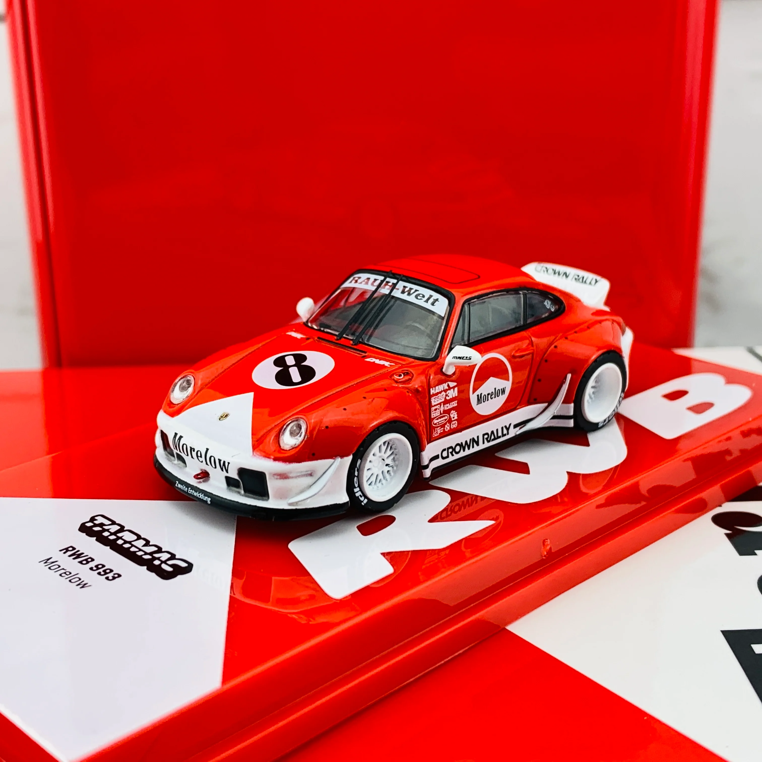 Tarmac Works 1/64 RWB 993 Morelow with Oil Can - MiniCar Fest Hong Kong Special Edition - HOBBY64 T64-017-ML - Image 3