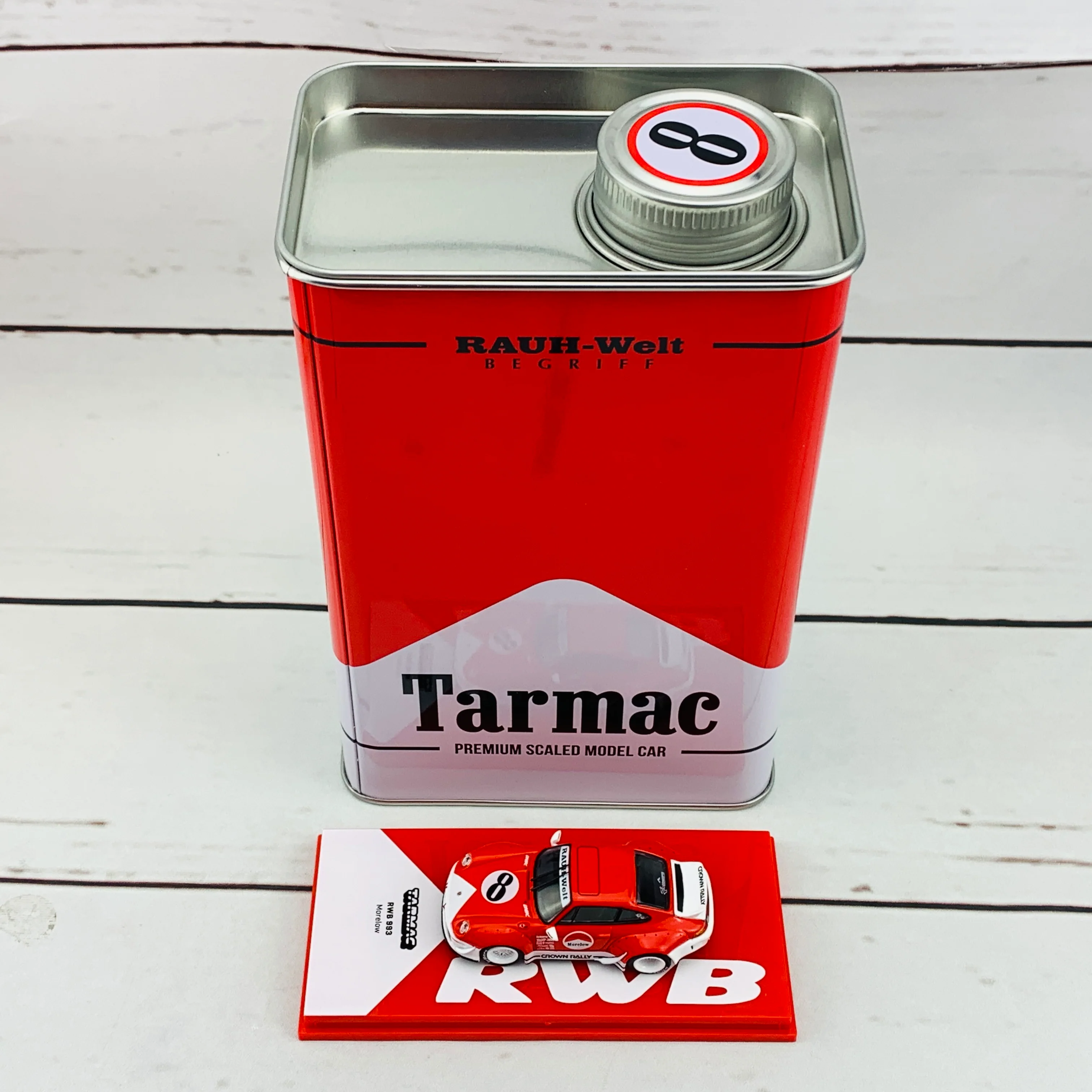Tarmac Works 1/64 RWB 993 Morelow with Oil Can - MiniCar Fest Hong Kong Special Edition - HOBBY64 T64-017-ML - Image 7