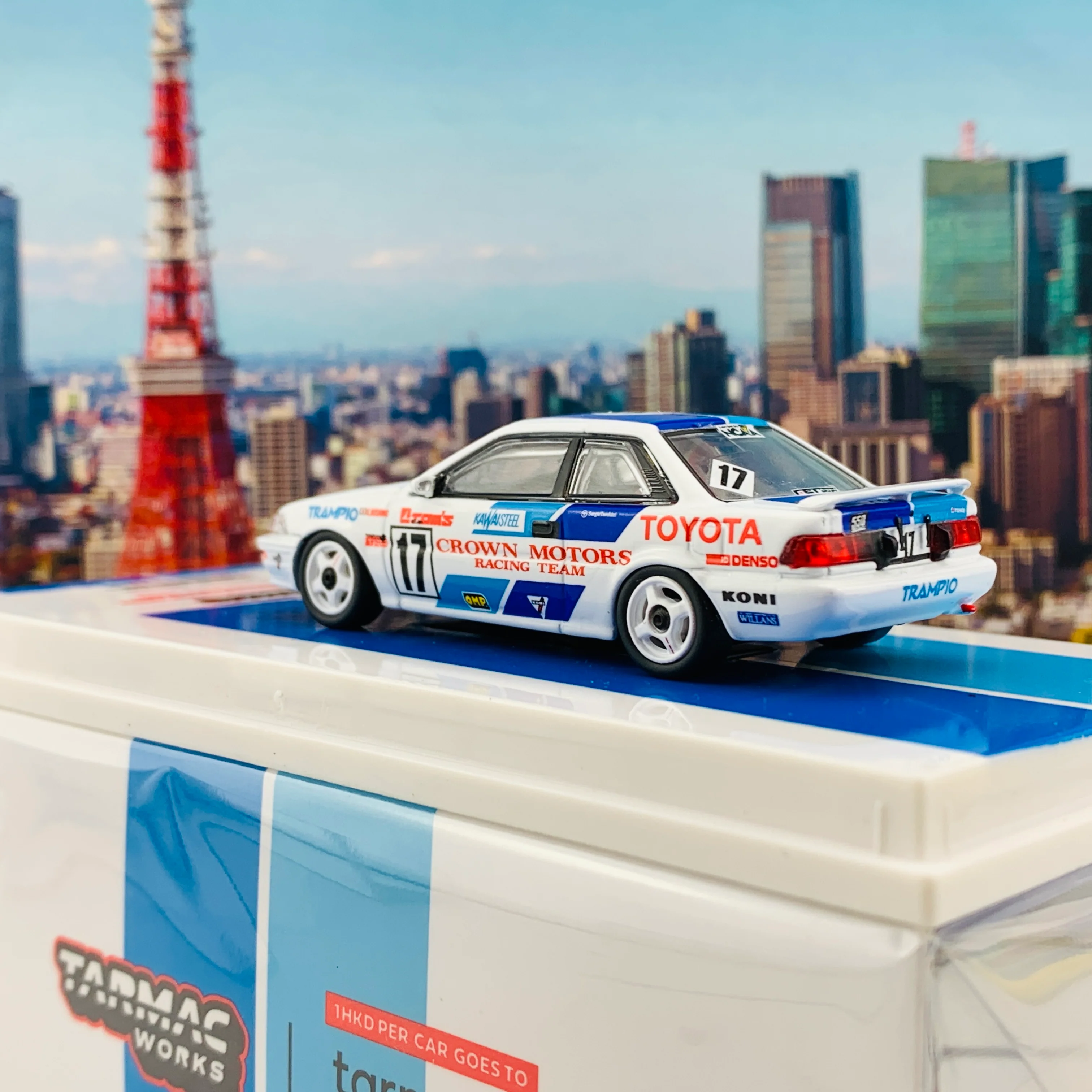 Tarmac Works 1/64 Toyota Corolla Levin AE92 Macau Guia Race 1989 #17 - Macau GP 2020 Special Edition - HOBBY64 T64-036-89MGP17 - Image 4