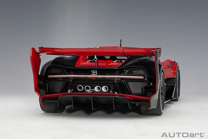 AUTOart 1/18 BUGATTI VISION GRAN TURISMO (RED/BLACK CARBON) 70988 - Image 3